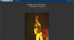 Desktop Screenshot of barry-goldstein-concert-closet.com